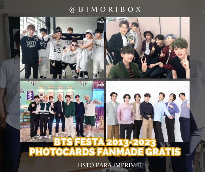 BTS FESTA 2013-2023 PHOTOCARDS FANMADE GRATIS
