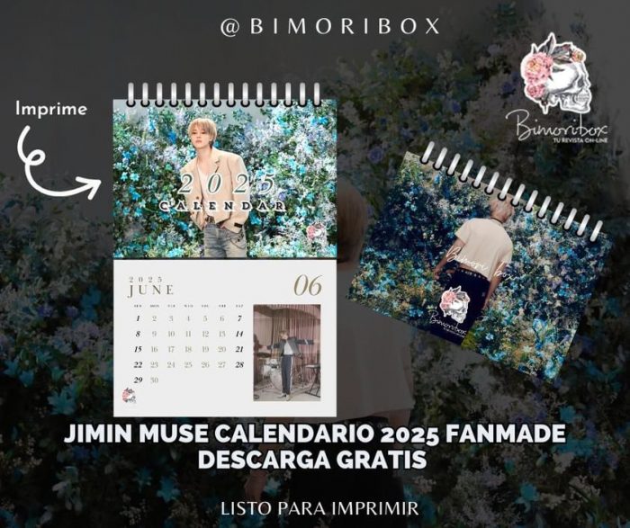 JIMIN MUSE CALENDARIO 2025 FANAMDE DESCARGA GRATIS