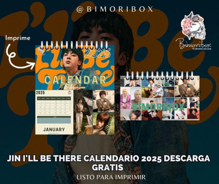 JIN I'LL BE THERE CALENDARIO 2025 DESCARGA GRATIS