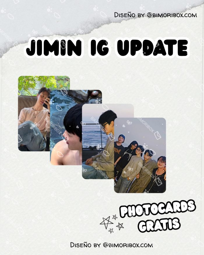 JIMIN IG UPDATE PHOTOCARDS FANMADE GRATIS