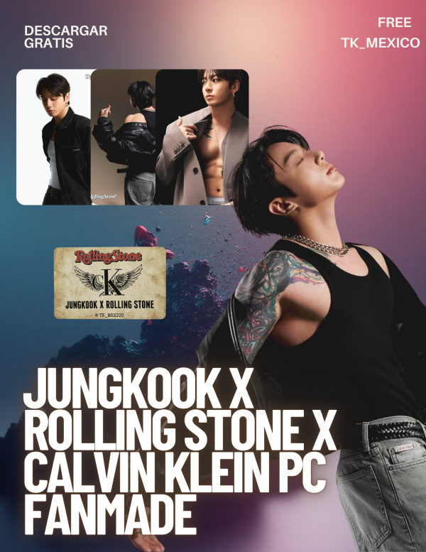 JUNGKOOK X ROLLING STONE | PHOTOCARDS FANMADE