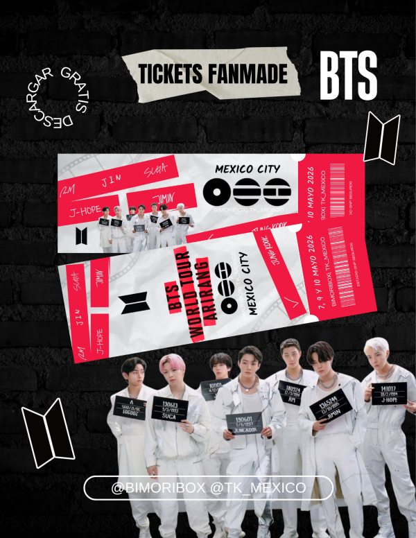 💌 BTS TICKET ARIRANG—  FANMADE 💜