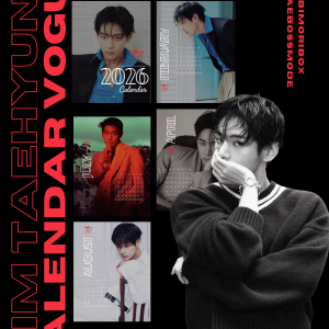 KIM TAEHYUNG X VOGUE KOREA CALENDARIO 2026 FANMADE | TAEBOOSMODE COLABORACIÓN