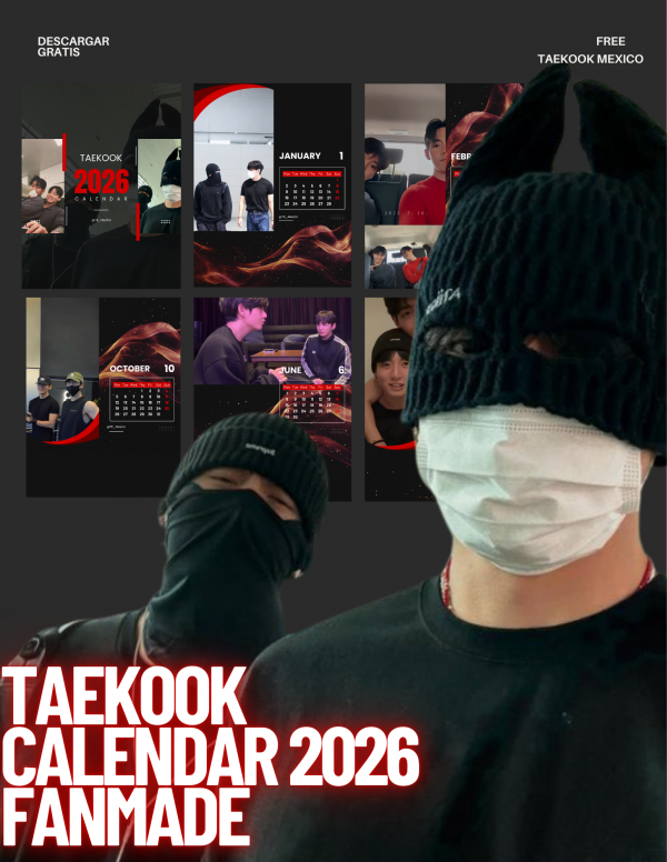 TAEKOOK CALENDARIO 2026 | DESCARGAR