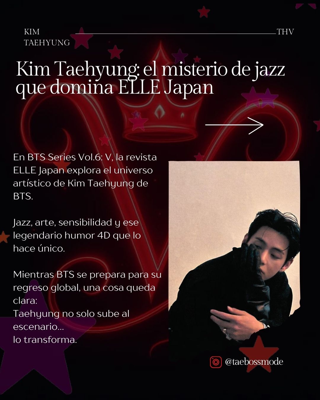 Kim Taehyung: el misterio de jazz que domina ELLE Japan