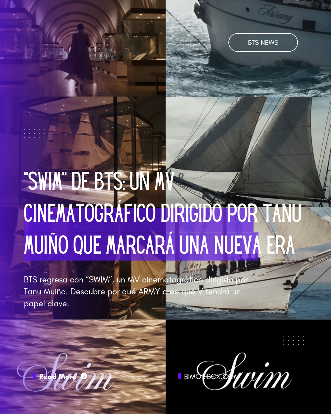 “SWIM” de BTS: un MV cinematográfico dirigido por Tanu Muiño que marcará una nueva era