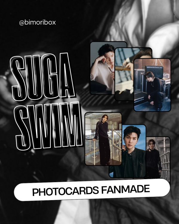 SUGA SWIM COLLECTION — PHOTOCARDS FANMADE ✨🖤