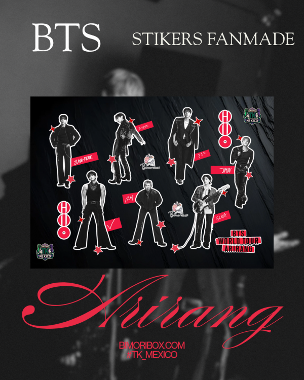 BTS Stickers Arirang Tour – Set Completo Fanmade Aesthetic HD