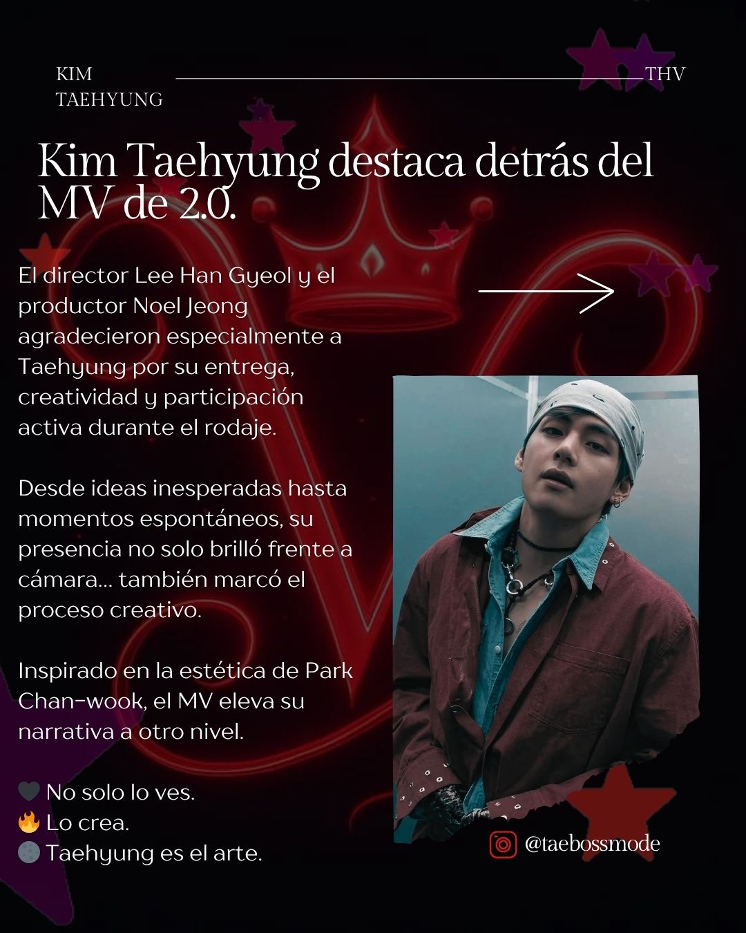 2.0: el equipo creativo del MV destaca el impacto de Kim Taehyung