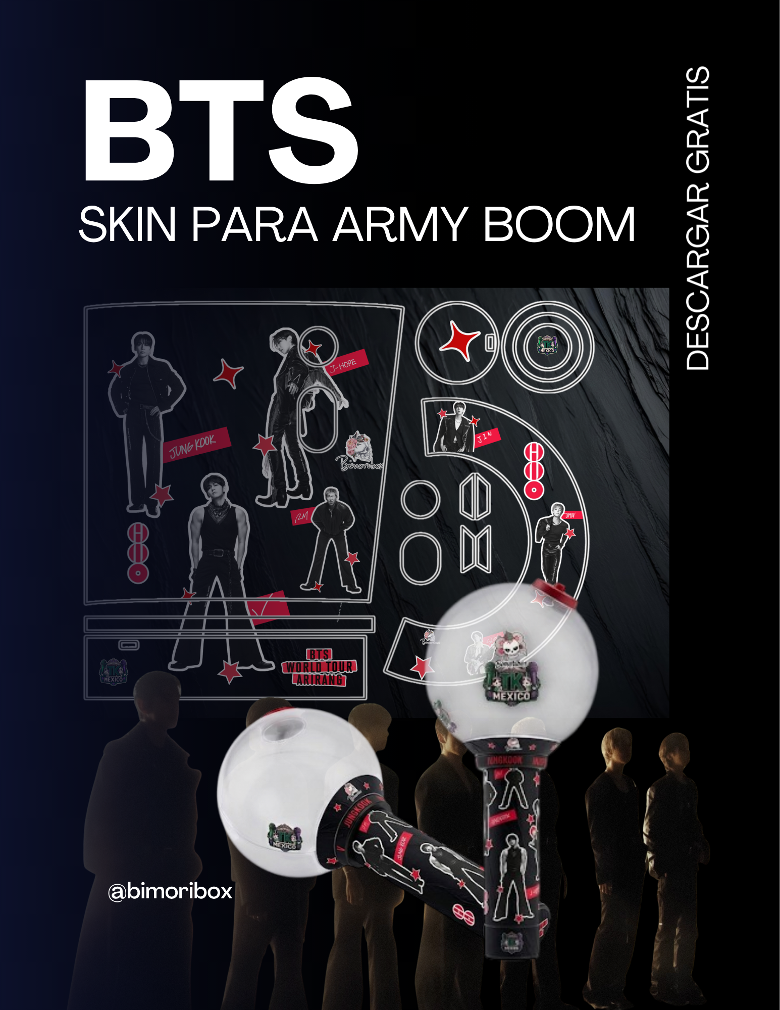 ARMY BOMB SKIN — ARIRANG VERSION 1 (FANMADE) ✨💜