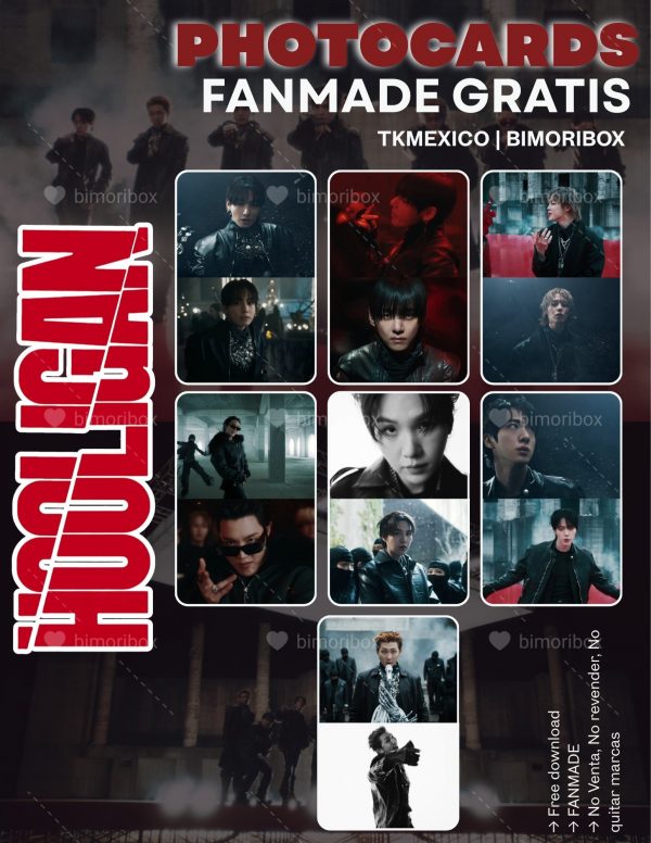 BTS HOOLIGAN — VERSION 2 PHOTOCARDS FANMADE