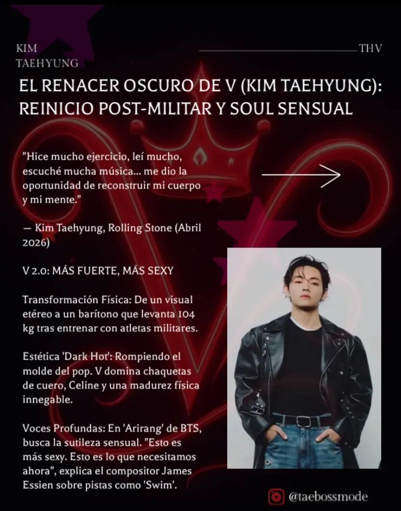 El Renacer Oscuro de V (Kim Taehyung): De la Disciplina Militar al Soul Sensual de ‘Arirang’