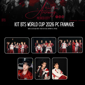 BTS WORLD CUP 2026 — PHOTOCARDS FANMADE GRATIS